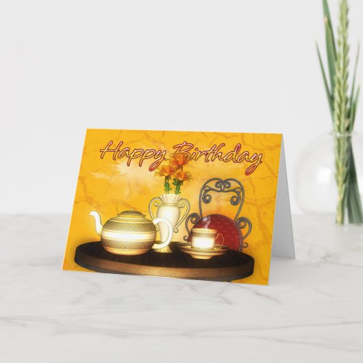 誕生日茶,ハッピーバースデー カード (正面)