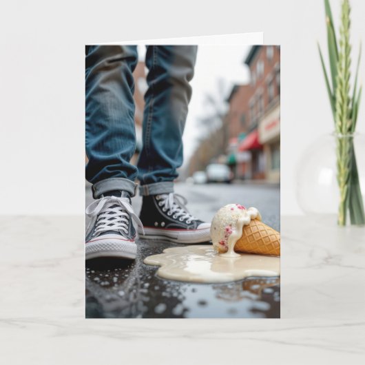 誕生日落としアイスクリームコーンbyスニーカー カード (正面)