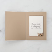 誕生日虎猫キットンインカーボードボックス カード (内部)