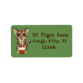 誕生日虎 ラベル (正面)