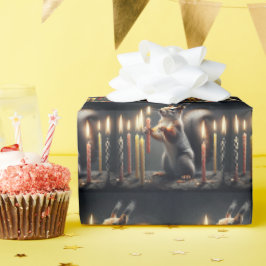 誕生日蝋燭 ラッピングペーパー