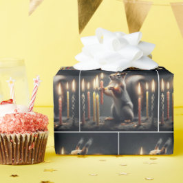誕生日蝋燭 ラッピングペーパー