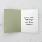 誕生日蝶と(昆虫)オオカバマダラ、モナーク カード (内部)