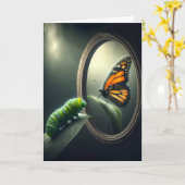 誕生日蝶と(昆虫)オオカバマダラ、モナーク カード (黄色い花)