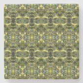 誕生日蝶抽象芸術 ストーンコースター (正面)