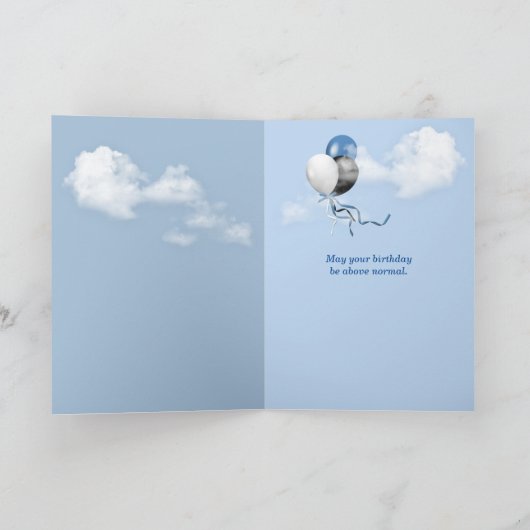 誕生日蝶 カード (内部)