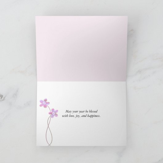 誕生日蝶 カード (内部)