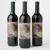 誕生日蝶 ワインラベル (ボトル)