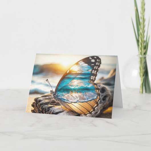 誕生日蝶(海翼) カード (正面)