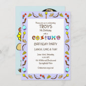 誕生日衣装パーティー児童用 招待状 (正面/裏面)