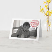 誕生日要求 カード (黄色い花)