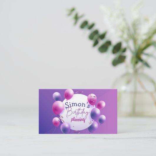 誕生日計画名刺 名刺 (スタンド正面)