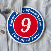 誕生日記念名称、年齢、日付6 Cm 缶バッジ (インサイチュ)