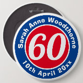 誕生日記念（氏名、年齢、日付） 缶バッジ (正面&裏面)