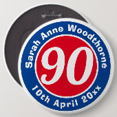 誕生日記念（氏名、年齢、日付） 缶バッジ (正面&裏面)