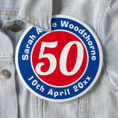 誕生日記念(氏名、年齢、日付) 缶バッジ (インサイチュ)