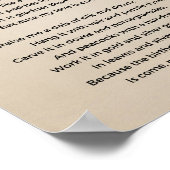 誕生日詩ヴィンテージのポスター ポスター (角)