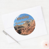 誕生日詩篇115-15 ラウンドシール (封筒)