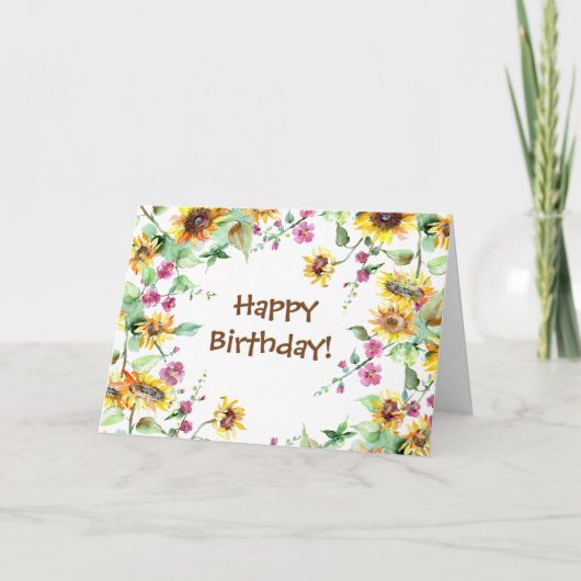 誕生日詩篇118:24主が作った日 カード (正面)