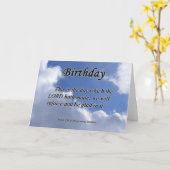 誕生日詩篇118-24 カード (黄色い花)