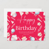 誕生日詩篇118:24 ポストカード (正面/裏面)