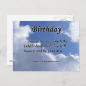 誕生日詩篇118-24 ポストカード (正面/裏面)