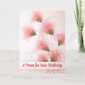 誕生日詩 カード (正面)