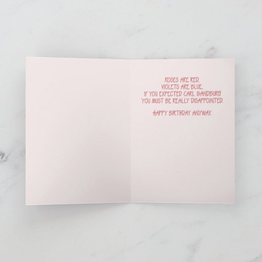 誕生日詩 カード (内部)