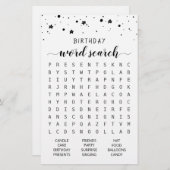 誕生日語検索ゲーム誕生日パーティー (正面/裏面)