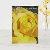 誕生日誰でも、黄色のバラ。 カード (黄色い花)