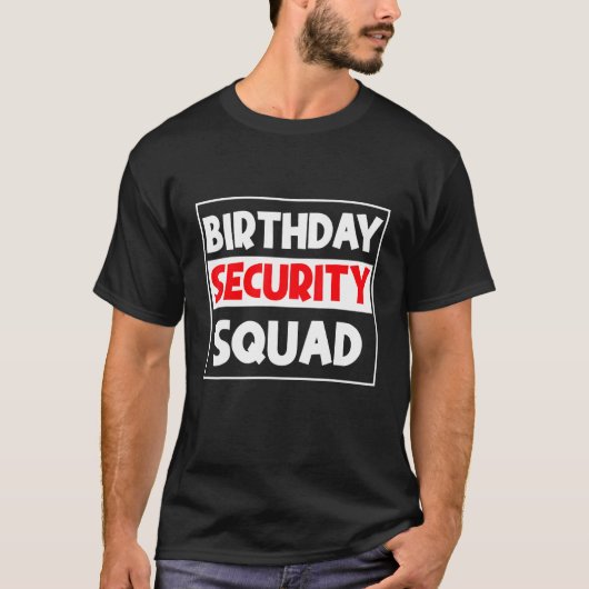 誕生日警備隊最高の分隊誕生日 Tシャツ (正面)