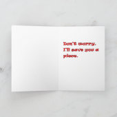 誕生日豚 カード (内部)