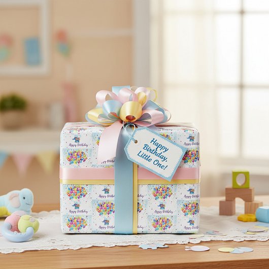 誕生日象 ラッピングペーパー