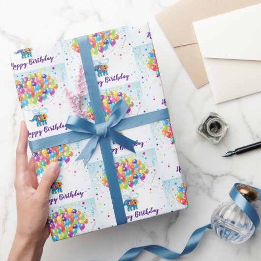 誕生日象 ラッピングペーパー (ギフト)