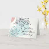 誕生日賛美のナンバーズ6:24主よ賛美よ カード (黄色い花)