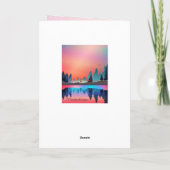 誕生日賛美のナンバーズ6:24主よ賛美よ カード (裏面)