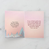 誕生日賛美のナンバーズ6:24主よ賛美よ カード (内部)