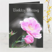 誕生日賛美カード カード (黄色い花)