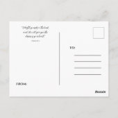 誕生日賛美フローラ ポストカード (裏面)