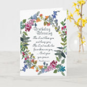 誕生日賛美ロードLord You Bible Verse Wild Flowers カード (黄色い花)