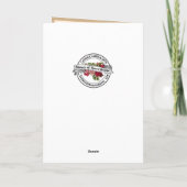 誕生日賛美ヴァージンメアリーピンクローズ カード (裏面)