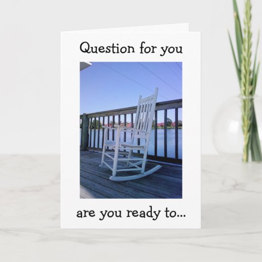 誕生日質問？ロックンロール？ カード (正面)