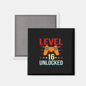 誕生日贈与 |レベル16ロック解除ゲーマー マグネット (正面/裏面)