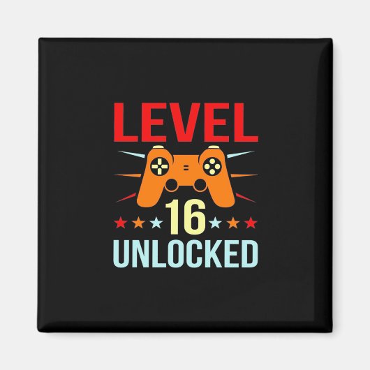 誕生日贈与 |レベル16ロック解除ゲーマー マグネット (正面)