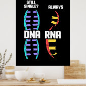 誕生日贈与 |先生生物学者DNAとRNA ポスター (キッチン)