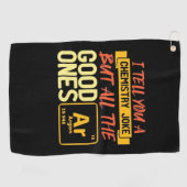 誕生日贈与 |化学を教えて ゴルフタオル (横)