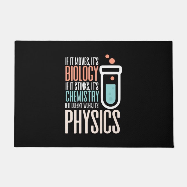 誕生日贈与 |生物もし学と呼ばれる動きを持つ ドアマット (正面)