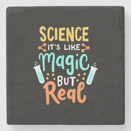 誕生日贈与 |科学魔法 ストーンコースター (正面)