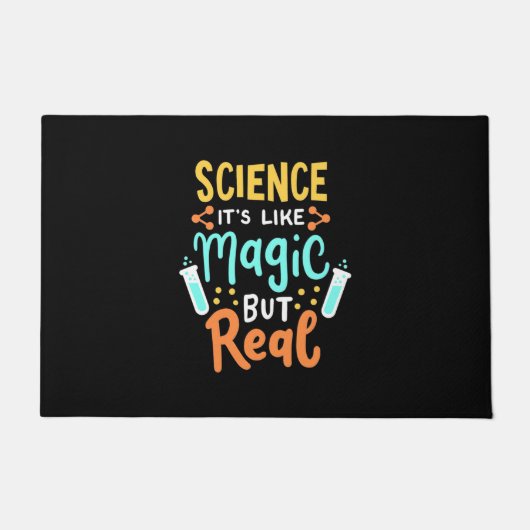 誕生日贈与 |科学魔法 ドアマット (正面)