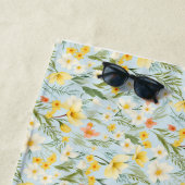 誕生日贈与 | 花は見てのんびりしている ビーチタオル (インサイチュ)